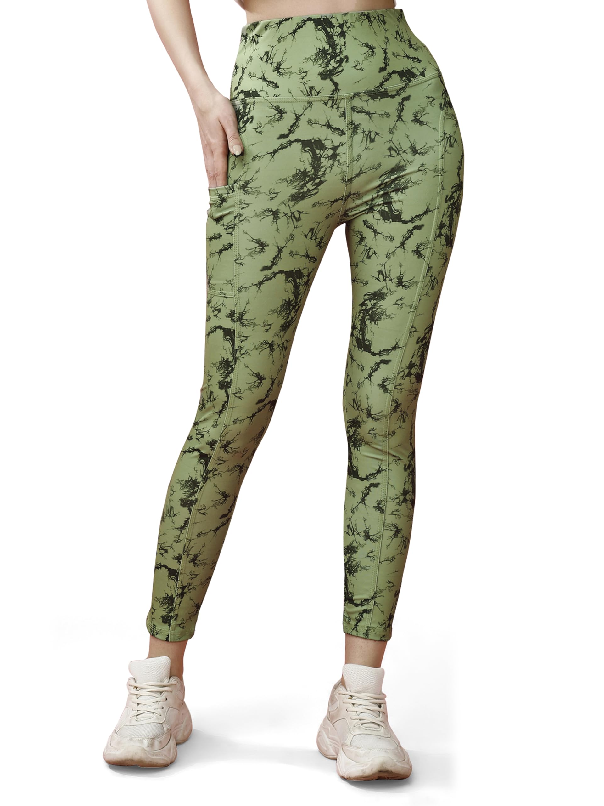 Gym Leggings Workout Pants with Side PocketsStretchable TightsHighwaist Sports Fitness Yoga Track Pants for Women-image-41
