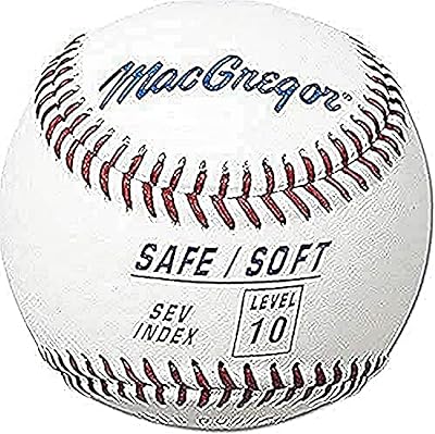 MacGregor Safe/Soft Baseballs, Youth, Level 10, One Dozen