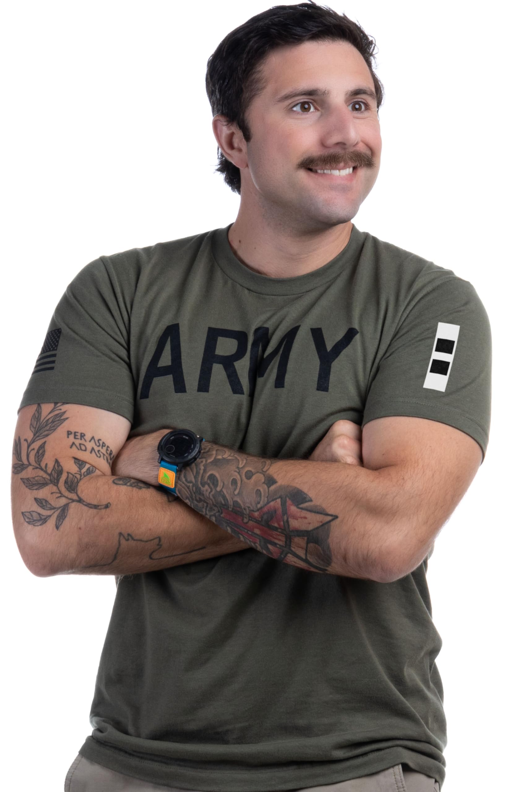 Army PT Style Shirt - U.S. Military Physical Training Infantry Veteran Workout T-Shirt