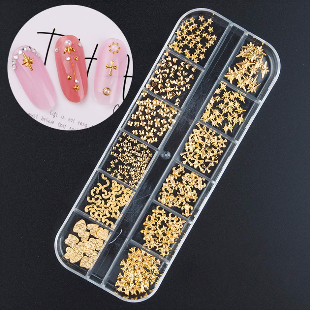 3000 Pièces (5 Boîtes) Nail Art Strass Set Ornements Ongles Style1