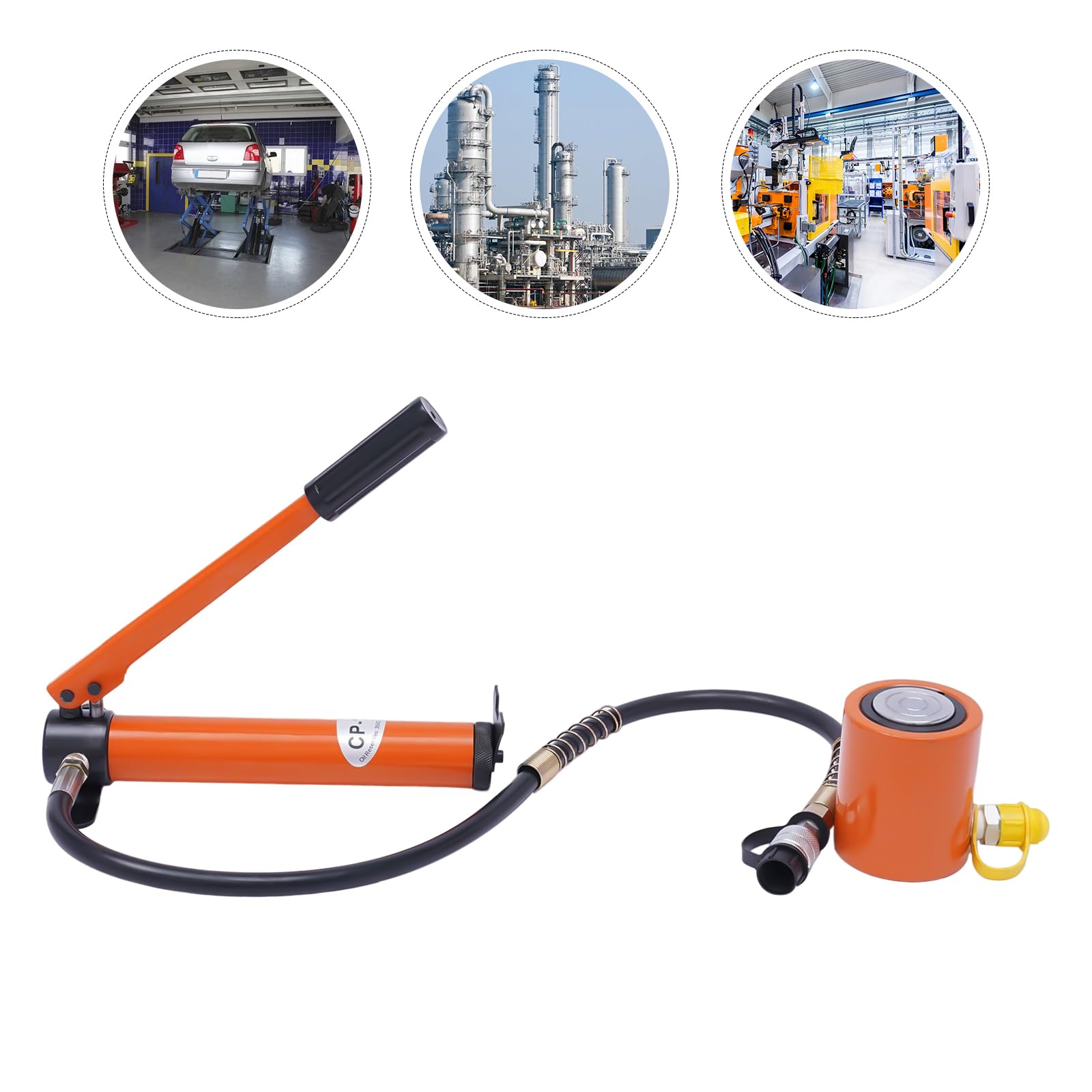 Pompa idraulica manuale in acciaio, cilindro idraulico a sezione singola 20T con pompa idraulica CP-180 idraulico Jack Ultra Thin superficie utilizzabile