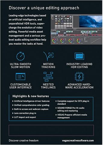VEGAS Pro 18 - Video Production, Audio Editing and Media Management