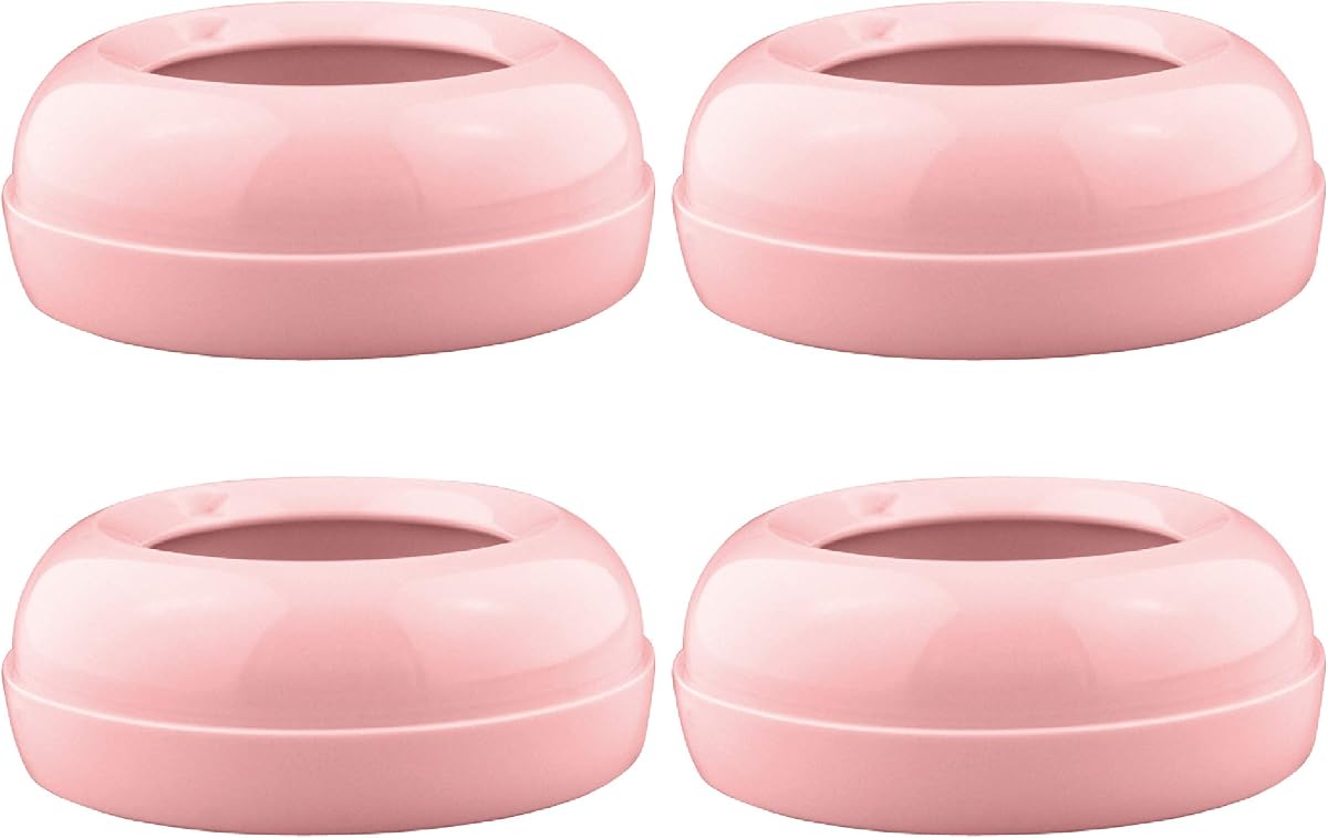 Maymom Replacement Baby Bottle Nipple Rings for Philips Avent Bottle, Compatible Screw Ring Collar for Avent Natural Plastic and Glass Bottles; Not for AntiColi Nipple, BPA-Free, Secure Latch, 4-Pack