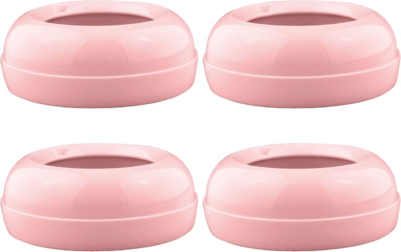 Maymom Replacement Baby Bottle Nipple Rings for Philips Avent Bottle, Compatible Screw Ring Collar for Avent Natural Plastic and Glass Bottles; Not for AntiColi Nipple, BPA-Free, Secure Latch, 4-Pack