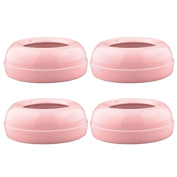 Maymom Replacement Baby Bottle Nipple Rings for Philips Avent Bottle, Compatible Screw Ring Collar for Avent Natural Plastic and Glass Bottles; Not for AntiColi Nipple, BPA-Free, Secure Latch, 4-Pack