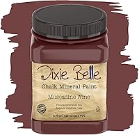 Vista 292 de Dixie Belle Paint Company - Pintura con acabado de tiza para muebles, color blanco lino (Drop Cloth), 8 fl oz, pintura mineral color blanco lino mate