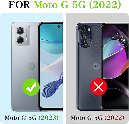 Miniatura 2 de Funda para Moto G 5G 2023, Motorola G 5G 2023 para mujer, con purpurina, suave, elegante, transparente, TPU de lujo, bonita funda protectora con