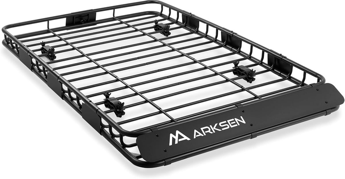64"x39"x4" Roof Rack Cargo Basket with Extension | 150 lbs Heavy Duty Rooftop Carrier, Car Top Luggage Holder for SUV Truck Car, Ideal for Travel & Camping