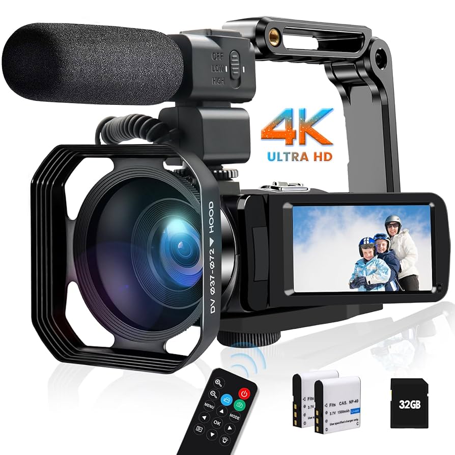 Amazon.com : 4K Video Camera Camcorder 48MP 30FPS IR Night