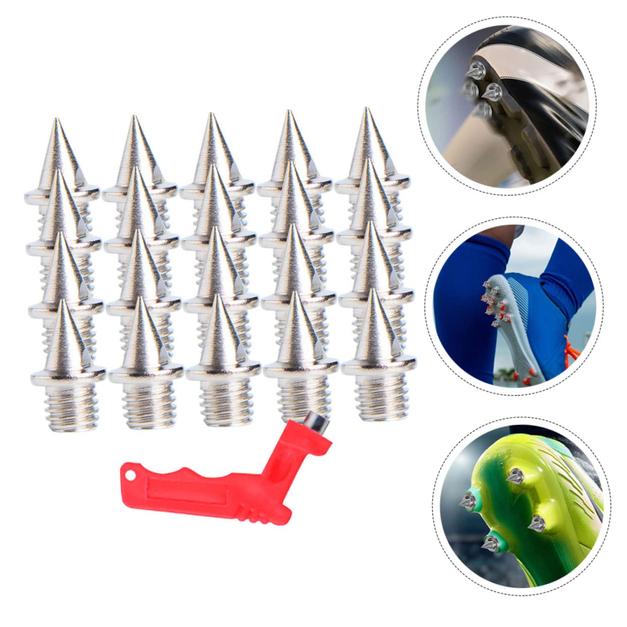 BESPORTBLE 3 Sets Professional Running Shoes Spikes Track Shoes Sole Nails for Men Hard Steel Track Spikes