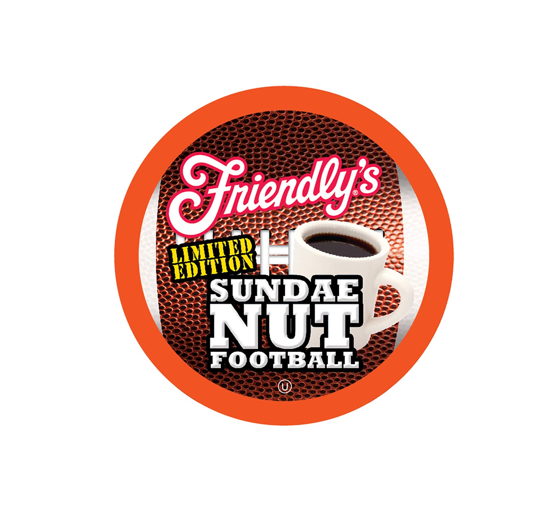 Friendly's Flavored Coffee Pods Coffee for Keurig K-Cup Brewers, Sundae Nut Football, 40 Count