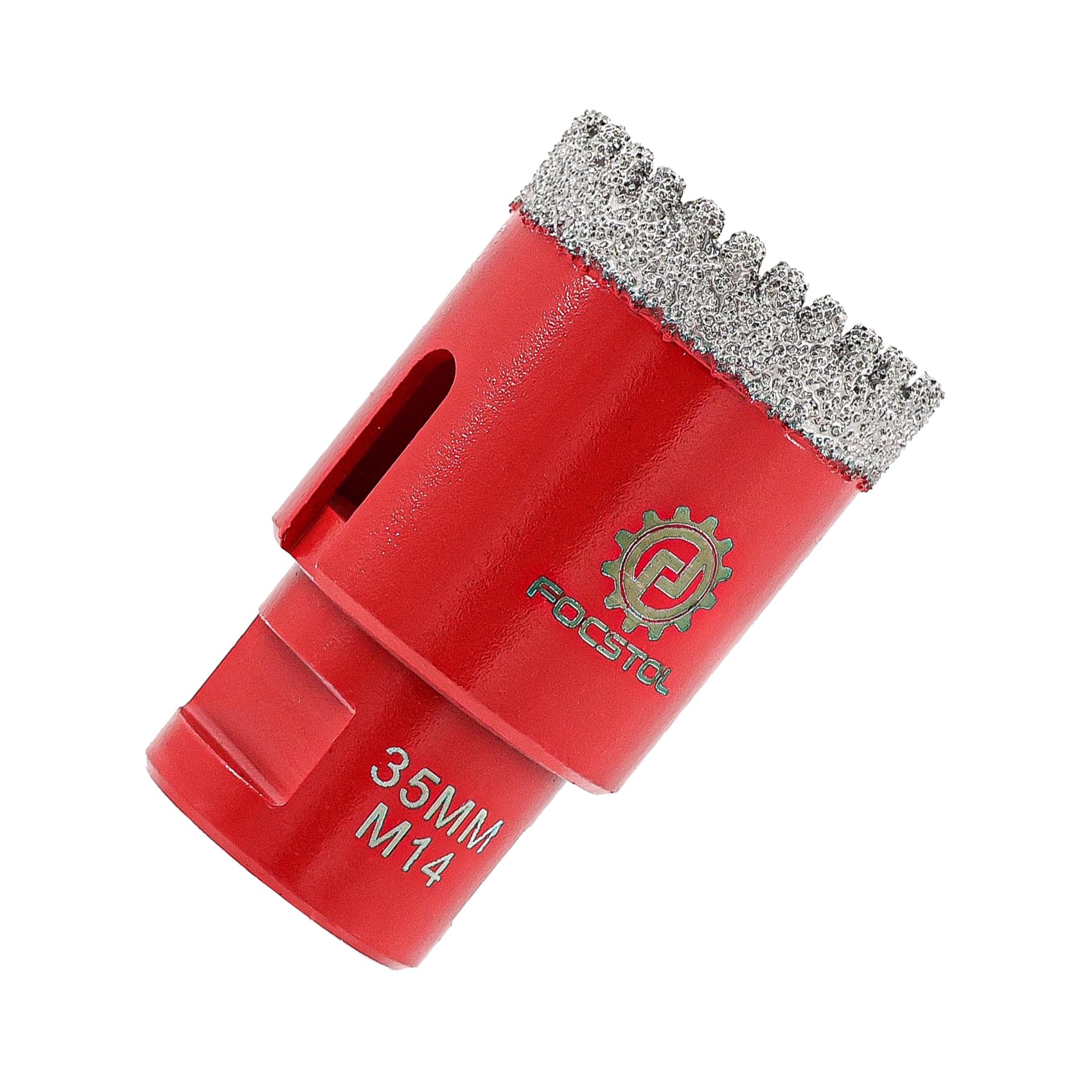 Brocas Diamante para Porcelanico 35mm - FOCSTOL Broca Corona Diamante para Gres Porcelánico Mármol Granito M14 Rosca para Amoladora Angular