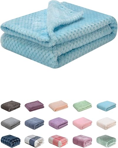 Manta difusa o manta mullida para bebé, suave y cálida y acogedora manta de lana de coral para niños pequeños, bebés o recién nacidos, para cuna,
