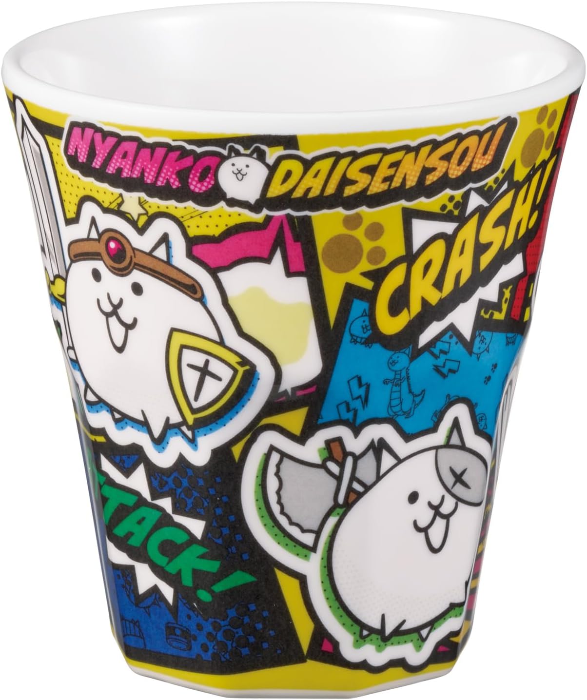 Skater MTB2-A Children's Melamine Tumbler, 9.1 fl oz (270 ml), Cat War 26, White, Boys and Girls