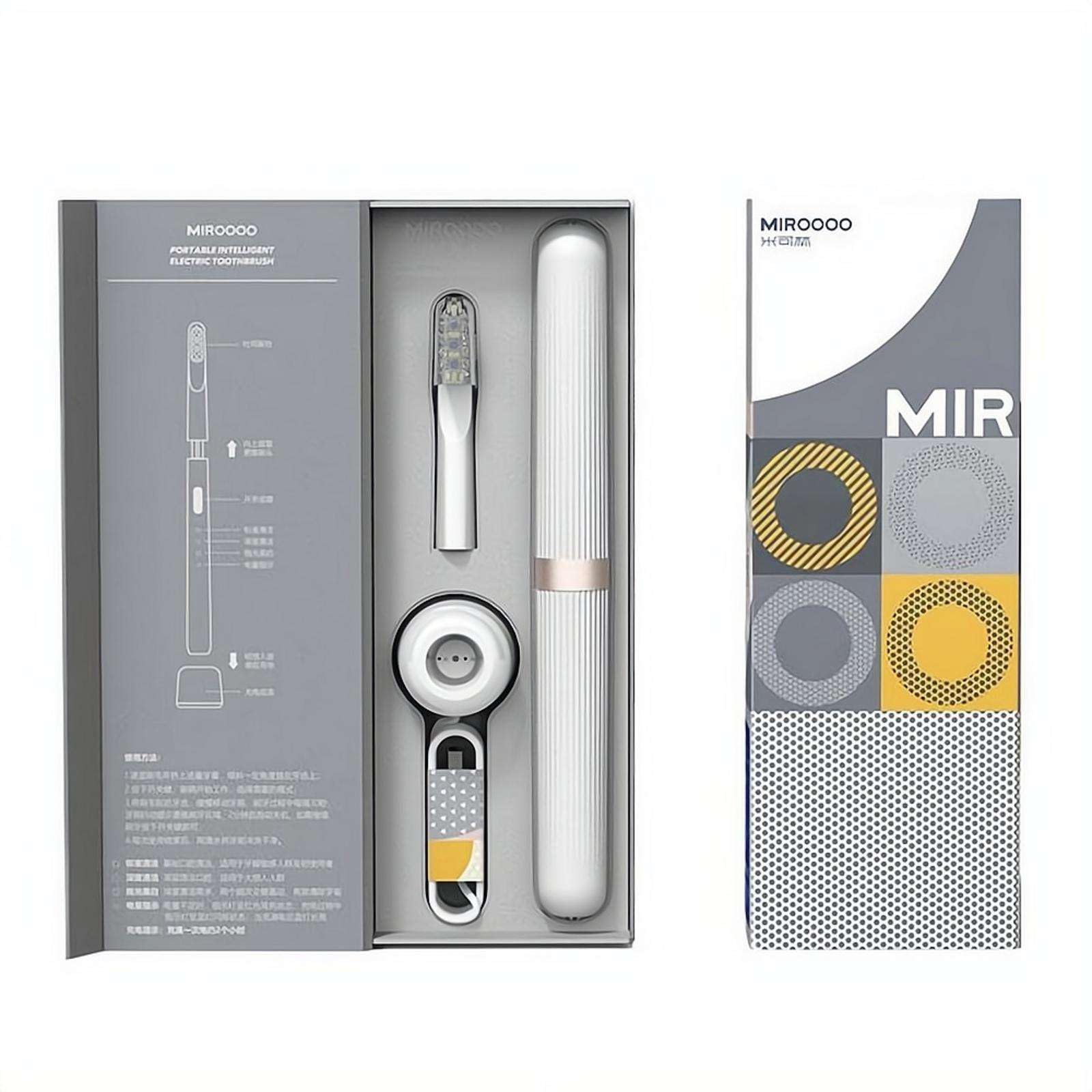 Spazzolino elettrico, micro-vibrazioni delicate con 3 modalità e timer intelligente, durata della batteria di 2 mesi, con supporto di ricarica, set da viaggio impermeabile per casa, viaggi di lavoro e