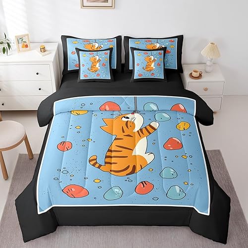 Miniatura 18 de Juego de edredón de 7 piezas con estampado de cinta de radio retro de los años 90, tamaño Queen para niños, adolescentes y adultos, juego de ropa de