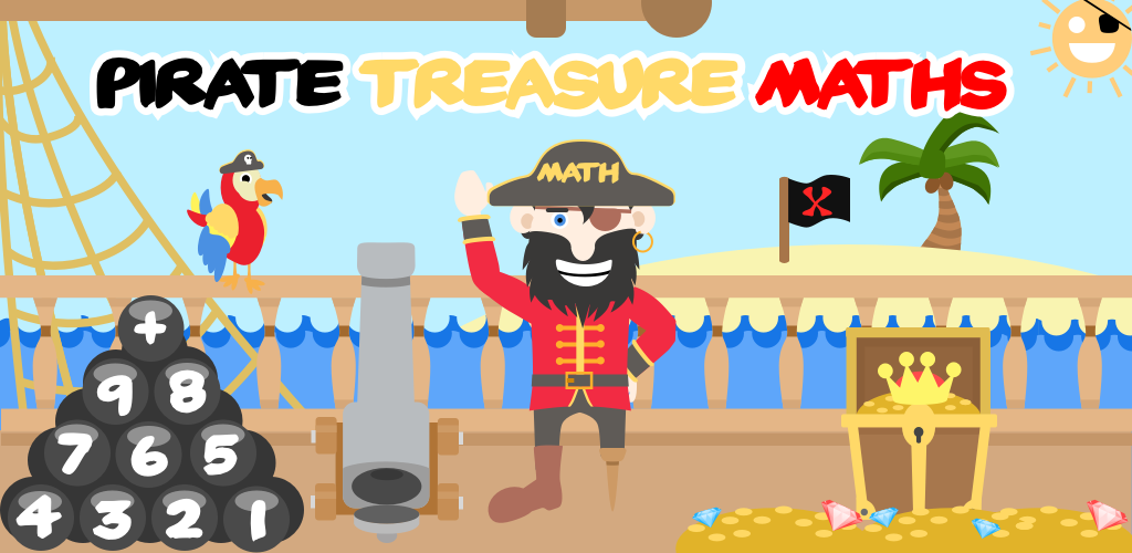 Pirate Treasure Maths – Fun addition learning game for kids aged 3 to 9 ...