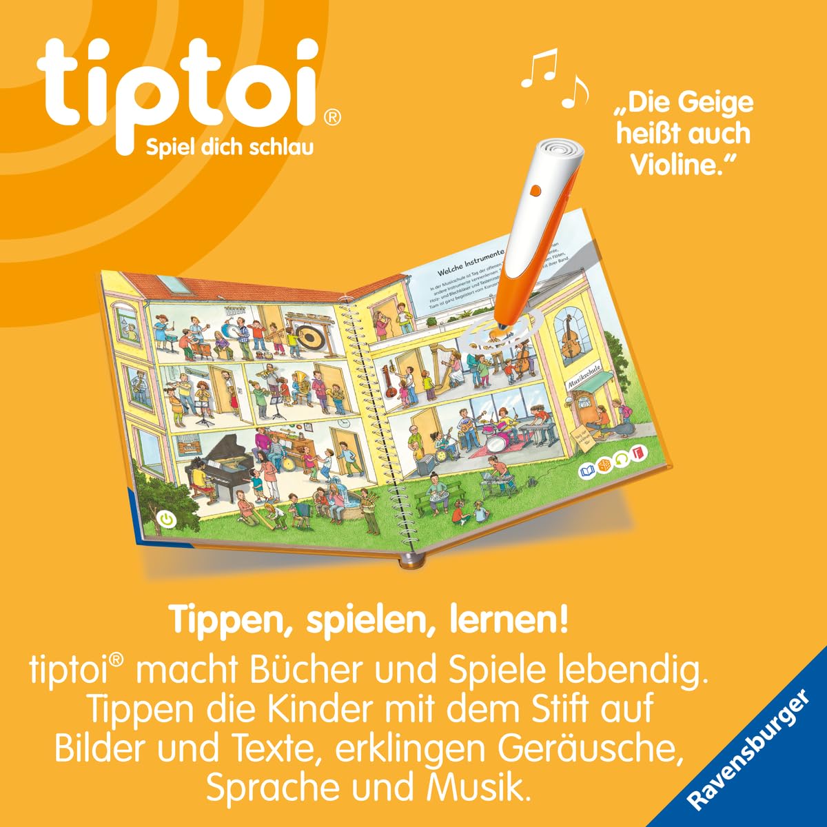 tiptoi® Wieso? Weshalb? Warum? - Wir entdecken die Musik, Yellow - Image 4