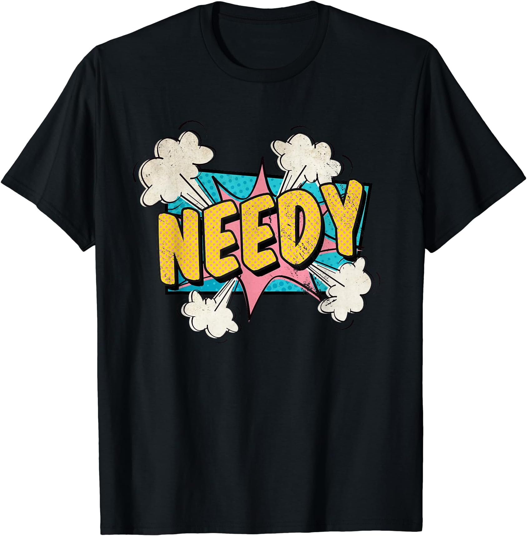 Needy Distressed Comic T-Shirt
