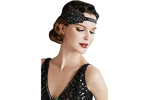 Twinkling 1920s Gatsby Flapper Headband for A Sparkling Night Out