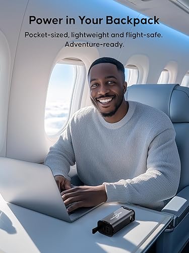 Miniatura 6 de Estación de energía portátil de 99.99 Wh para camping, batería de litio, generador solar, banco de energía grande con salida de CA de 70 W para