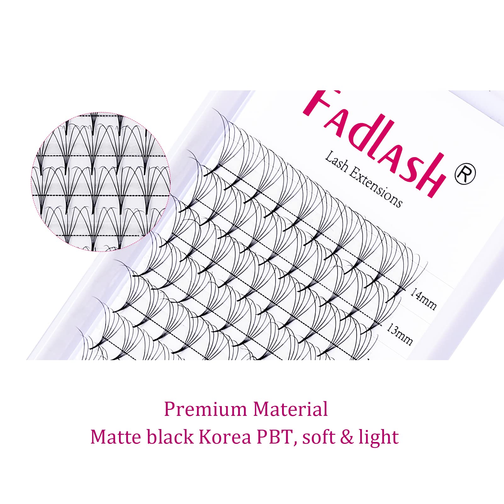 Volumen Ruso 10D 0.07mm C Curl 15mm Prefabricados Extensiones de Pestañas Volume Lashes Extension Ruso Pestañas — view 69
