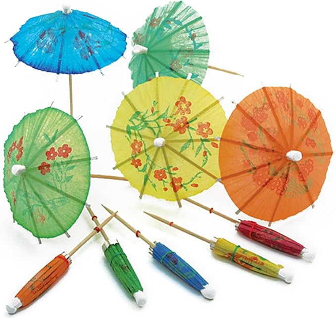 Norpro, Multicolored 24Pack Decorative Cocktail Umbrella