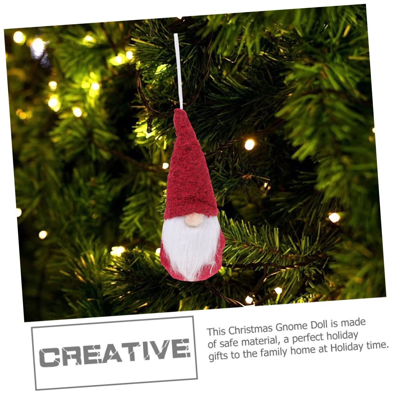 Ciieeo Piezas muñeca de Navidad Colgantes del árbol de Navidad navideños de Peluche Colgantes navideños muñecos navideños complementos navideños decoración del hogar paño