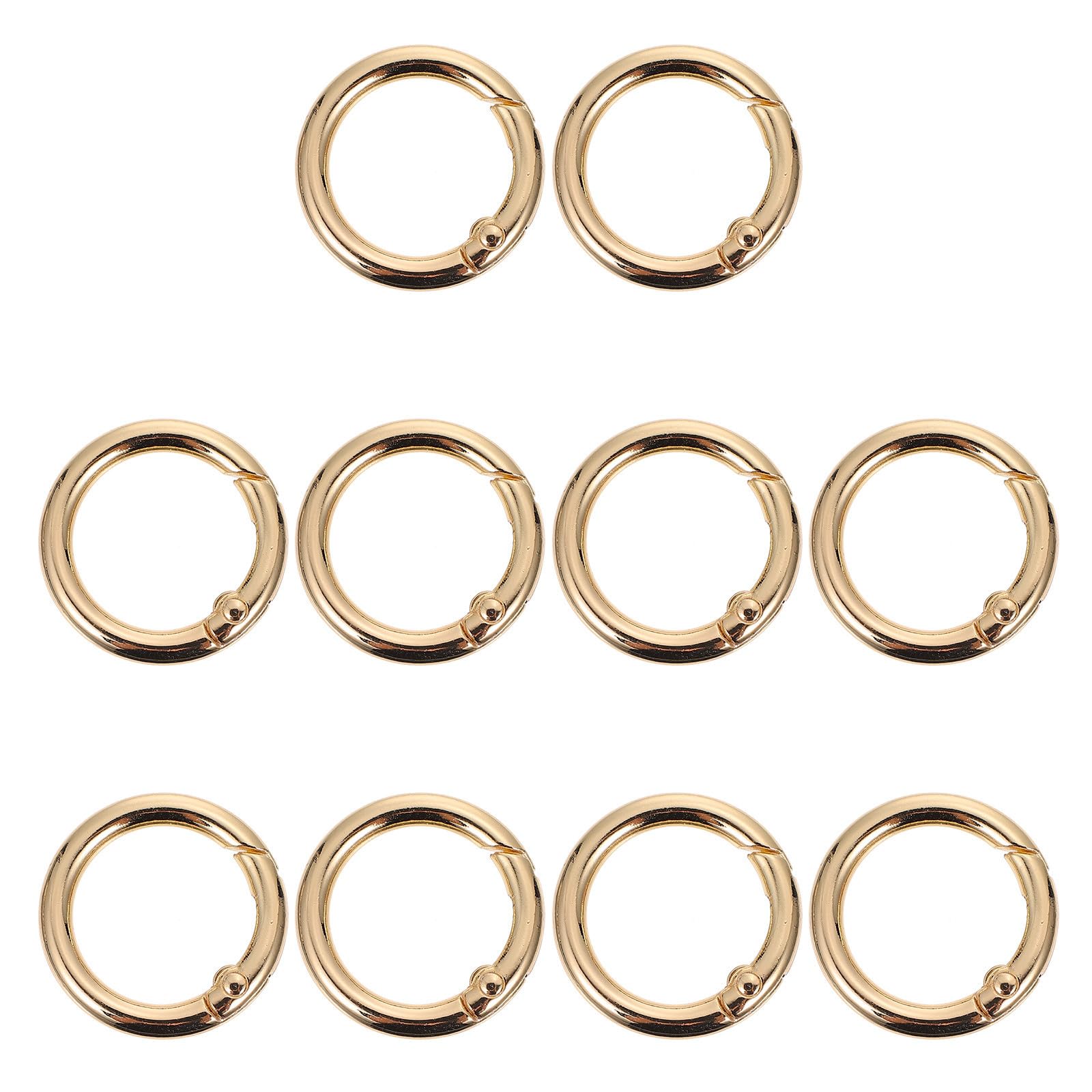 Didiseaon Fermoirs à Ressort Ronds Boucles de Remplacement 10 Pièces en Alliage de Zinc Accessoires DIY pour Paquet pour Activités Extérieures et Ceintures de Camping