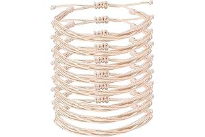 Stealth stone 8 Pieces String Ankle Bracelets Aesthetic