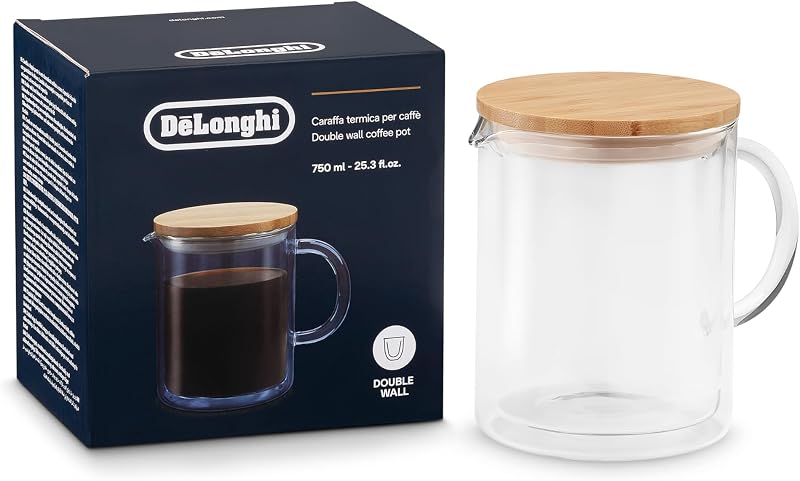 Double Wall Glass Coffee Pot, 25 oz