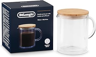 De'Longhi Double Wall Glass Coffee Pot, 25 oz