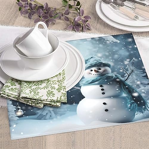 Miniatura 4 de Tapete de secado de platos de copo de nieve de Navidad para encimeras de 18 x 16 pulgadas, almohadilla protectora para escurridor de platos con lazo