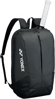 YONEX Team Backpack with YKK Zippers & Multiple Storage Compartments - Durable Lightweight Tennis Backpack, 28L Capacity, Black