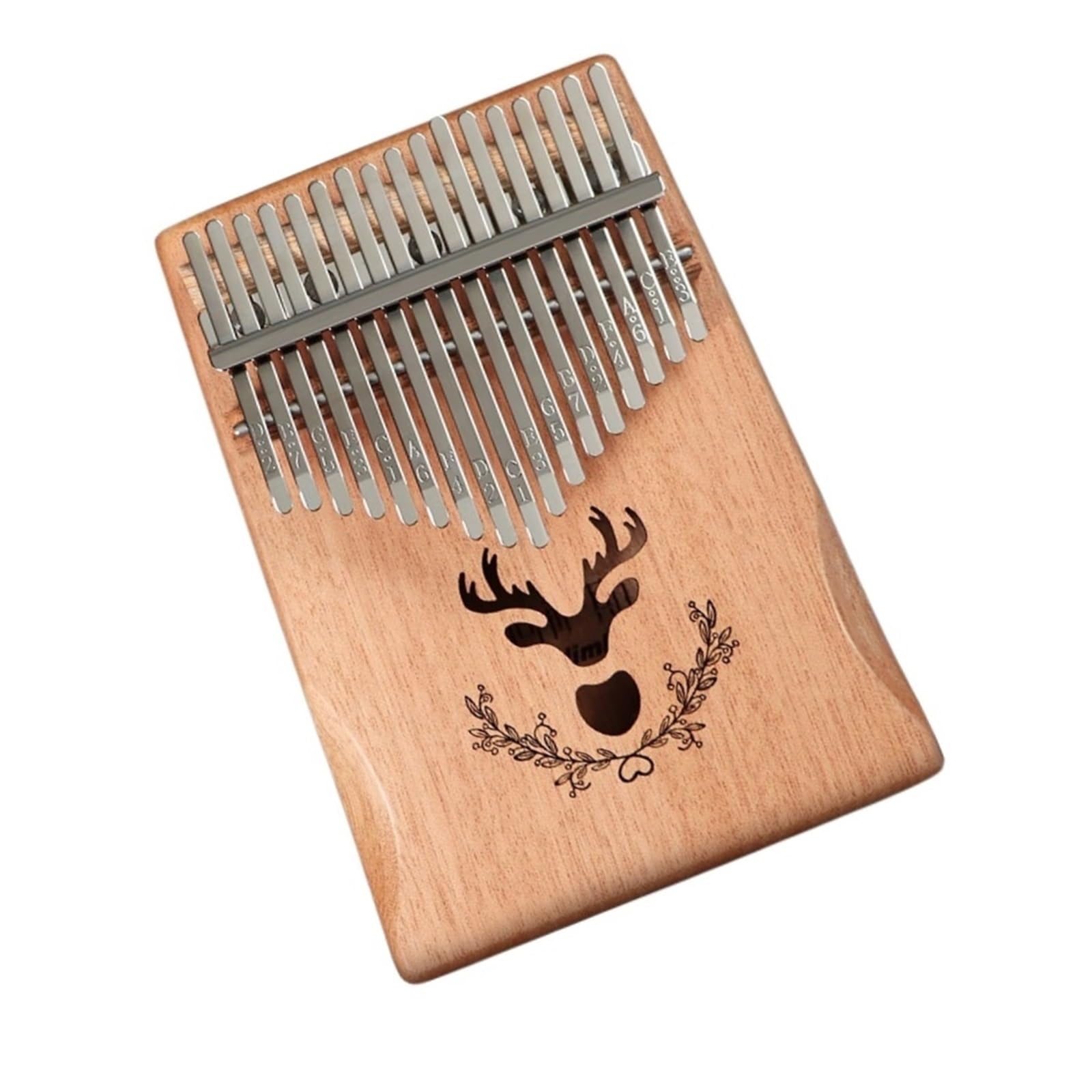 Kalimba 17 Nutowy Kalimba Z Kciukiem Przenośny Instrument Dla Początkujących Dorosłych Kolor Drewna Fawn