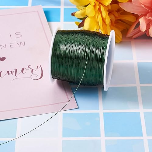 Miniatura 10 de Pandahall - Alambre de cobre resistente al deslustre de 236 pies de calibre 28, para hacer joyas (rojo)