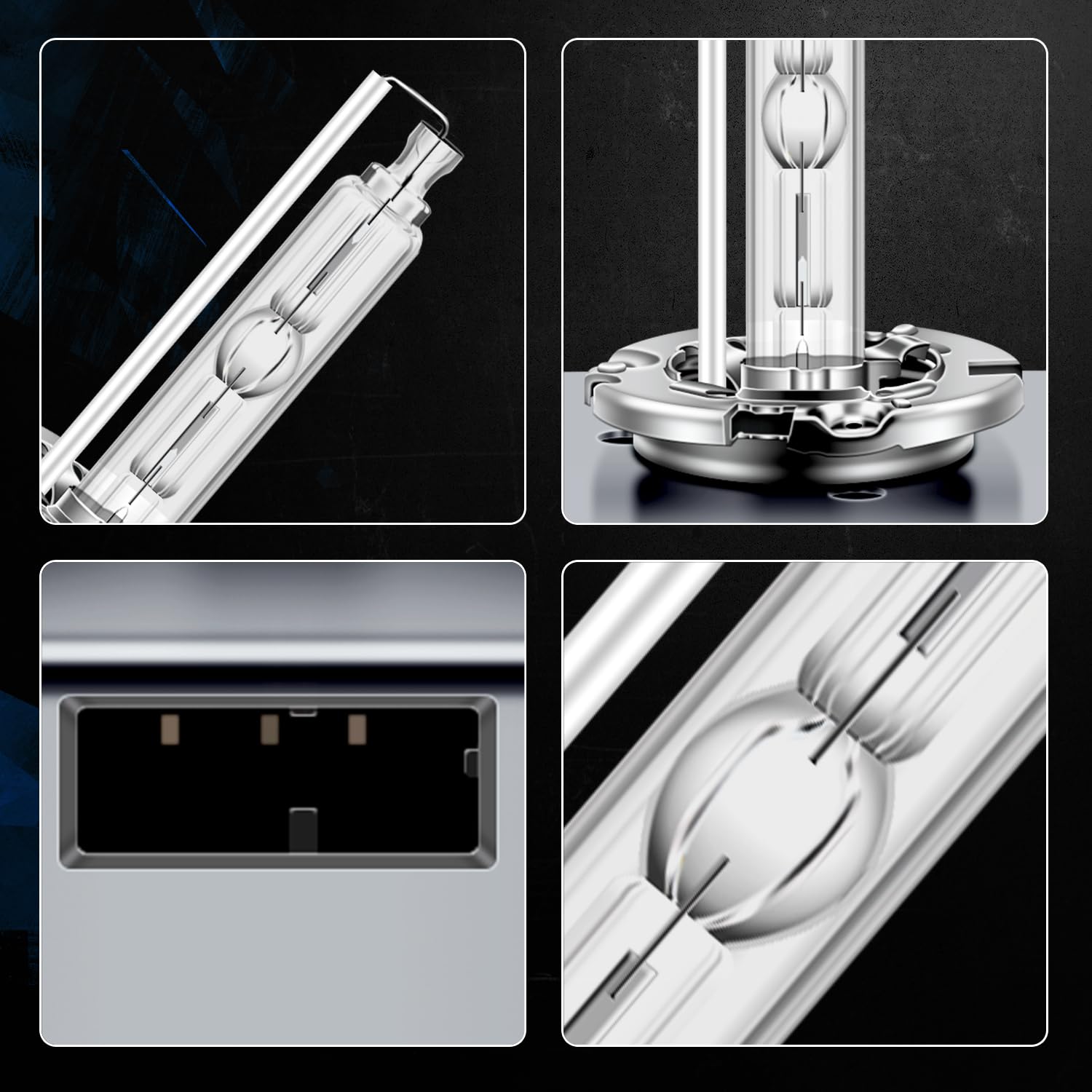 D5S żarówka ksenonowa, 25 W, 6000 K, diamentowa, białe światło, HID, metalowy stent, reflektor samochodowy, 2 sztuki