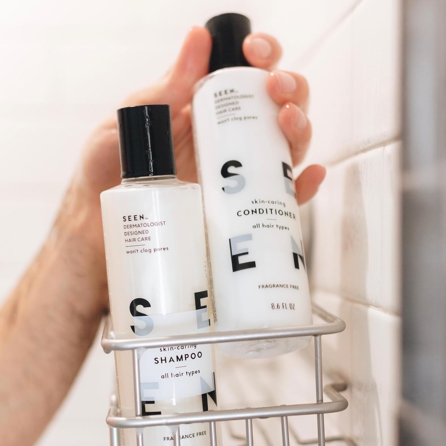 SEEN Shampoo & Conditioner Bundle, Fragrance-Free - Non-Comedogenic Hair Care Set, Dermatologist-Developed, Safe for Sensitive, Eczema & Acne-Prone Skin - Image 8