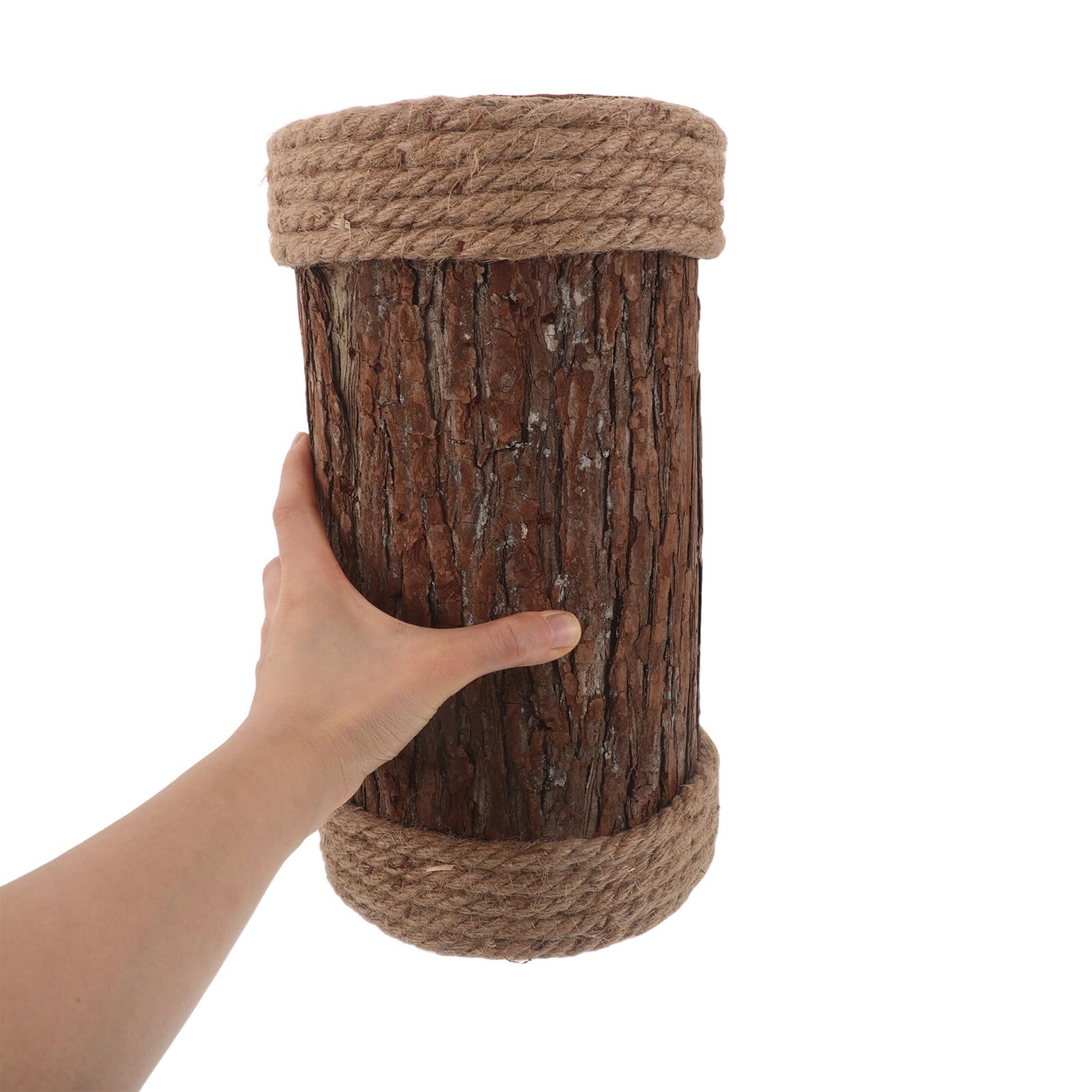 LIFKOME Realistischer Baumstumpf Dekoration Hohler Wetterfester Deko Baumstamm 15cm X 30cm mit Künstlicher Rinde für Rustikale Hochzeitsdeko Teelichthalter Fotorequisiten