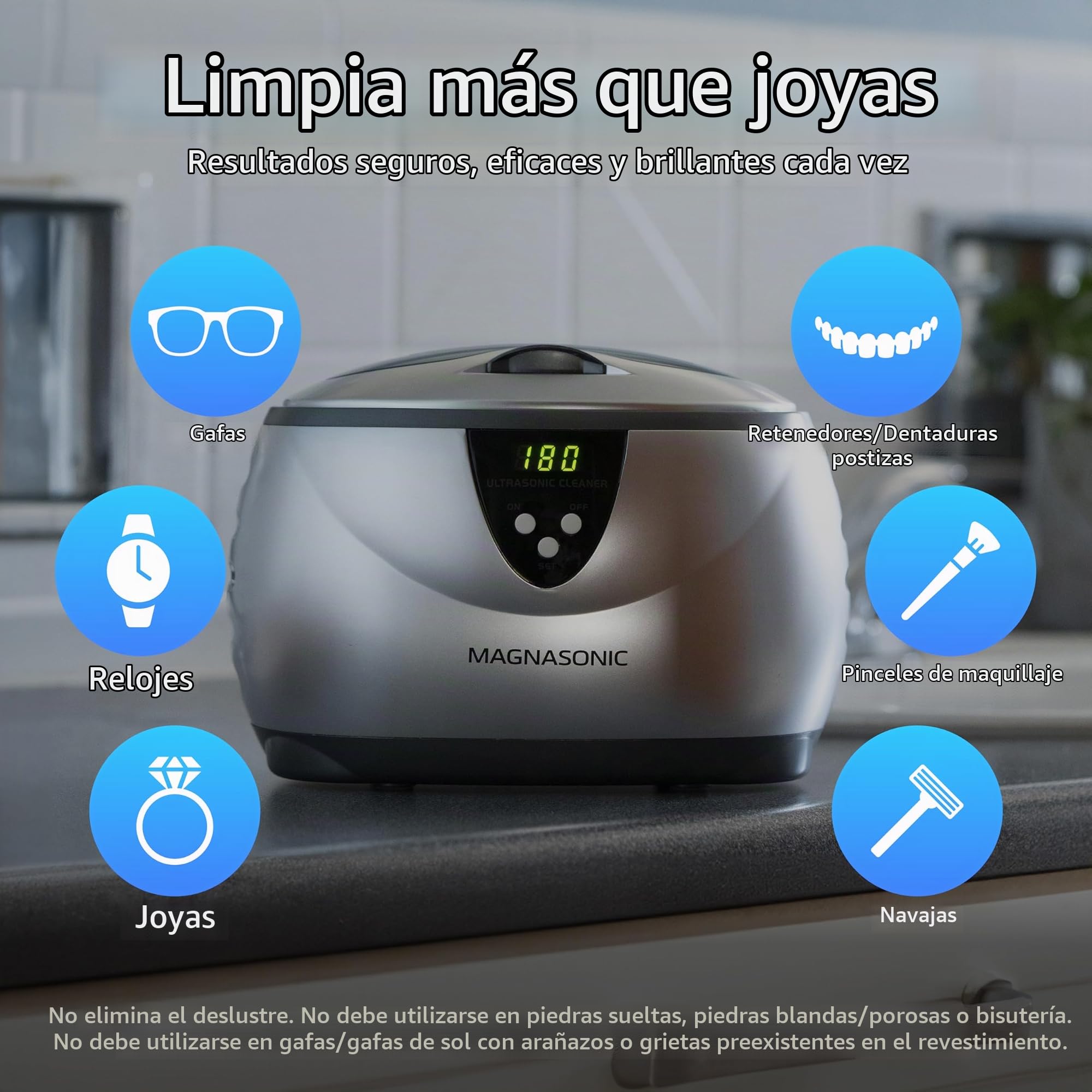 Magnasonic MGUC500 equiposde limpieza por ultrasonido - Equipo de limpieza por ultrasonido (147,3 x 208,2 x 137,1 mm)