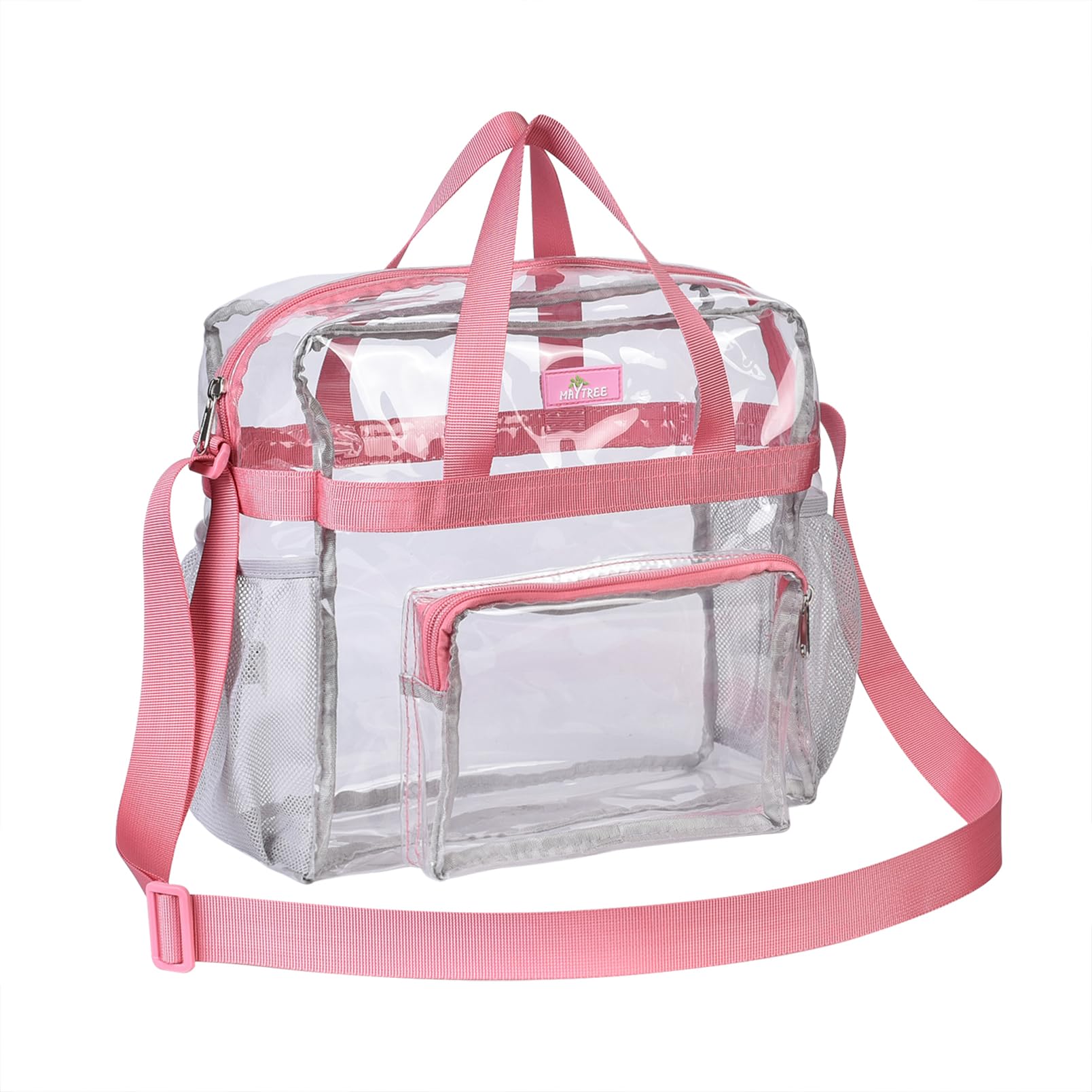 Bagenius Clear Tote Bag Stadium Approved, Game Day Satchel Bag with ‌Non-detachable Reinforced Strap for Concert, Work, Sport — view 12