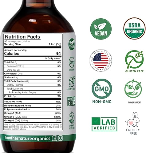 Miniatura 5 de Aceite de semilla de comino negro prémium certificado 100% USDA orgánico, botella de vidrio, contenido TQ más oscuro y más alto de 1.08%, Nigella