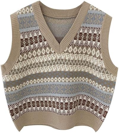 Knitted v neck vest top Clearance