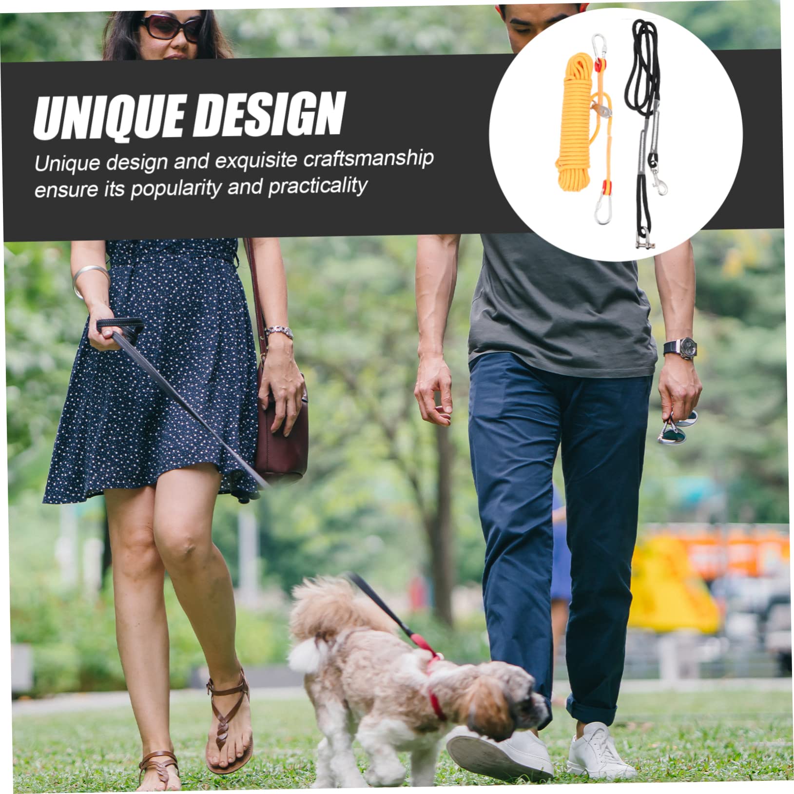 ifundom Cadena Resistente para Perros De Nylon Cable para Cachorros Equipo para Acampar Perros para Caminatas El Bosque