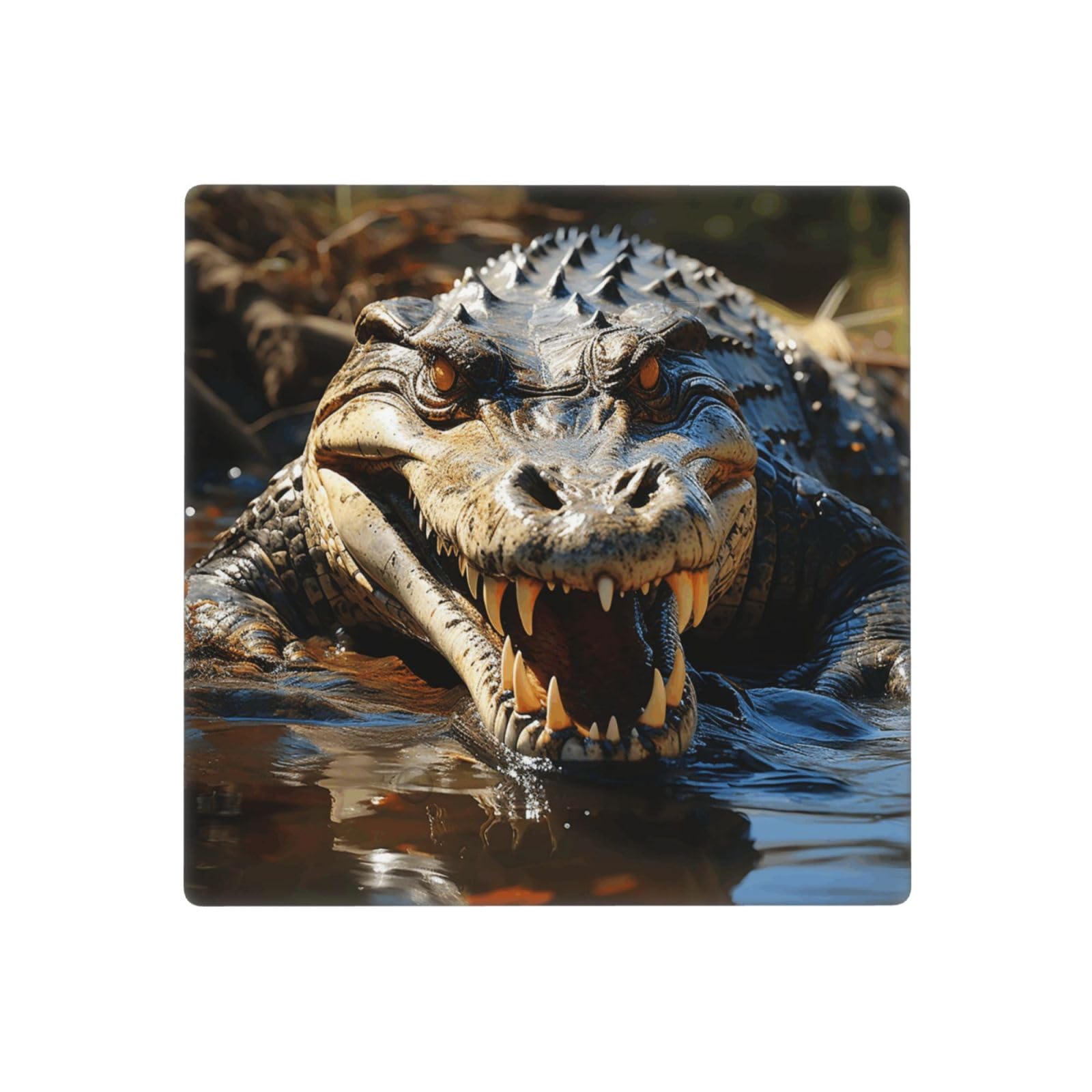 Light Switch Cover Duplex Outlet Cover Crocodile Wall Plate 2-Gang Single Toggle Decorative Switch Plate Covers Electrical Faceplate Wall Plates for Kitchen Bedroom