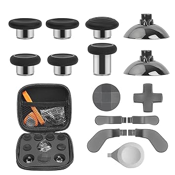 Replacement Buttons Kit for Xbox Elite Controller Series 2, Accessories Includes 6 Metal Magnetic Joysticks, 4 Paddles, 2 D-Pads, 2 Thumbstick Bases, 1 Adjustment Tool (Model 1797)