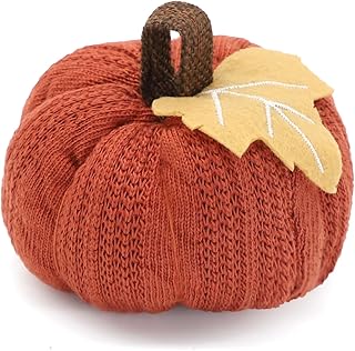 CHEERYMAGIC Autumn Pumpkin Decoration Knit Pumpkin Ornament 