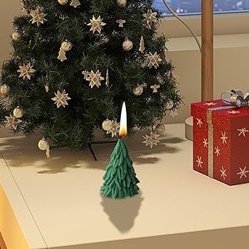 ★新品未使用 ★クリスマスツリー＆松ぼっくり　キャンドル Amazon | クリスマス ツリー型、シリコン クリスマス ツリー型