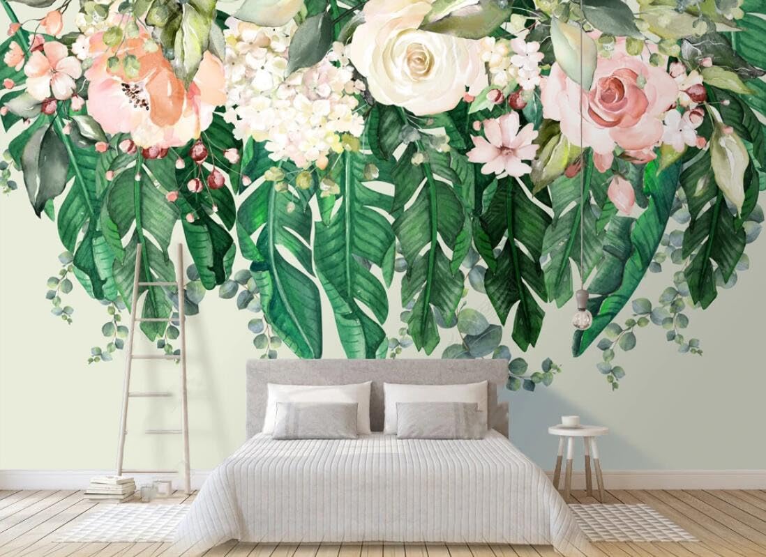 Papier Peint Panoramique Vert pour Créer une Chambre Zen