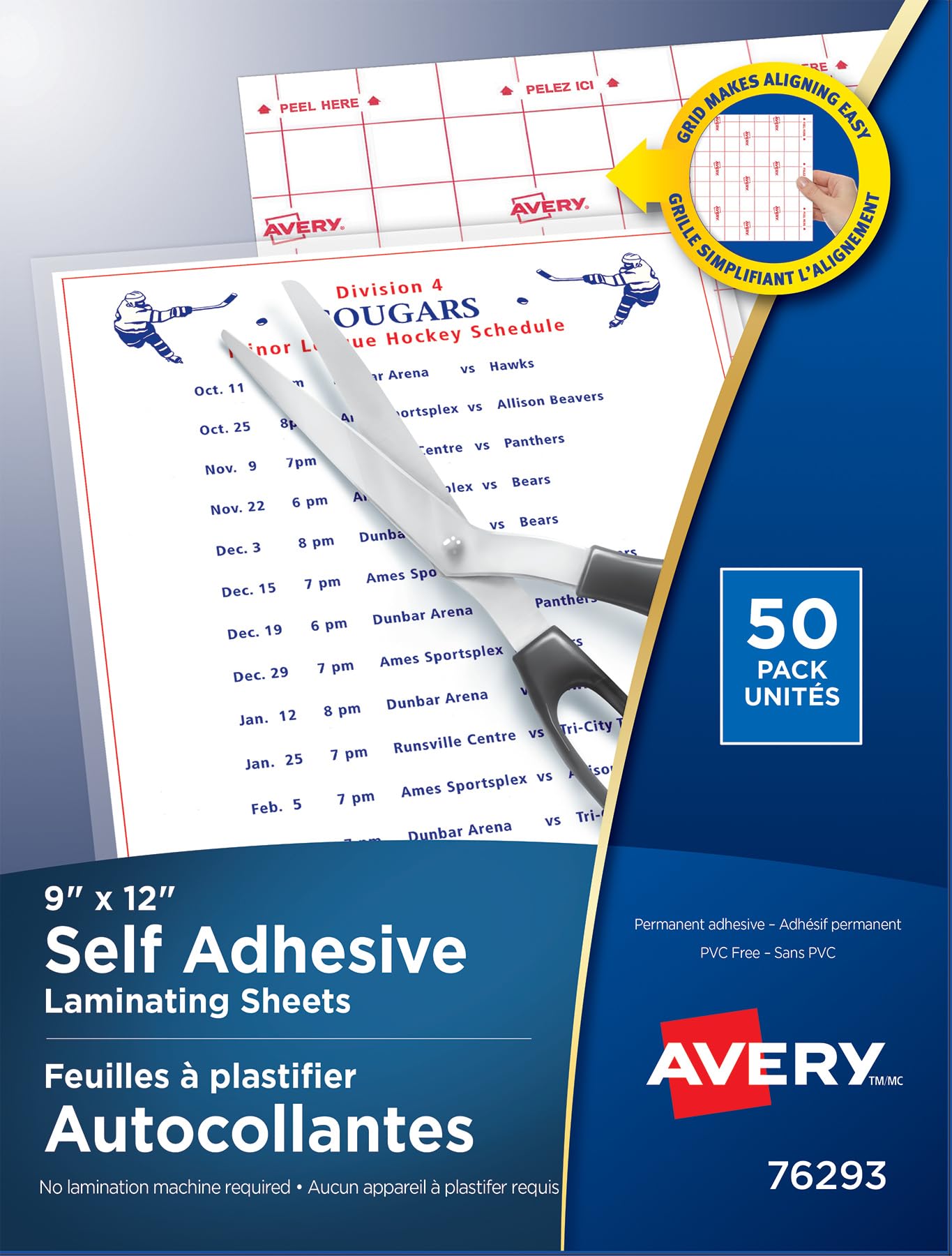 Avery Self-Adhesive Laminating Sheets, 9" x 12", Clear Self Adhesive Permanent Contact Paper, No Heat, No Machine Needed, DIY for Protecting Docs, Photos & More, 50 Cold Laminate S image 3